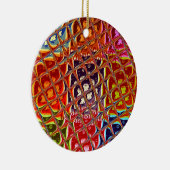 Abstracte kerstkleuren Collectie. Keramisch Ornament (Rechts)