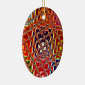 Abstracte kerstkleuren Collectie. Keramisch Ornament (Rechts)