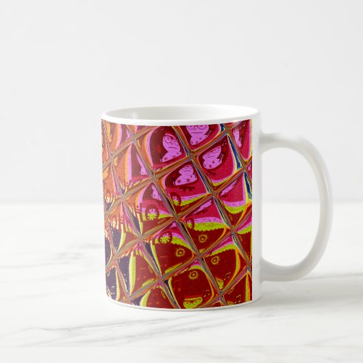 Abstracte kerstkleuren Collectie. Koffiemok (Rechts)