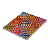 Abstracte kerstkleuren Collectie. Tegeltje (Zijkant)