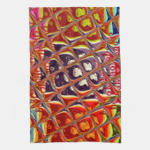 Abstracte kerstkleuren Collectie. Theedoek (Verticaal)