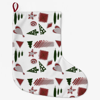 Abstracte kerstkous grote kerstsok