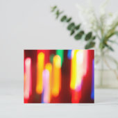 Abstracte kerstlampjes feestdagenkaart (Staand voorkant)