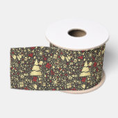 Abstracte Kerstlint Grosgrain Lint (Spoel)