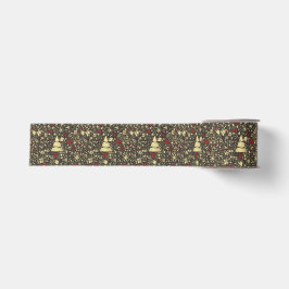 Abstracte Kerstlint Grosgrain Lint