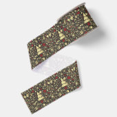 Abstracte Kerstlint Grosgrain Lint (Achterkant)