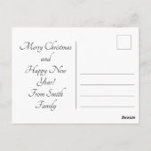 Abstracte kerstman briefkaart (Achterkant)