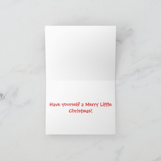 Abstracte Kerstman Kaart (Binnen)