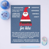 Abstracte Kerstman, Santa Claus Entertainer Advert Flyer (Enkel)