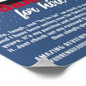 Abstracte Kerstman, Santa Claus Entertainer Advert Poster (Hoek)