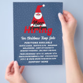 Abstracte kerstman, seizoensgebonden rekrutering A Flyer (Hand)