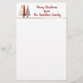 Abstracte kerstmis briefpapier (Voorkant)