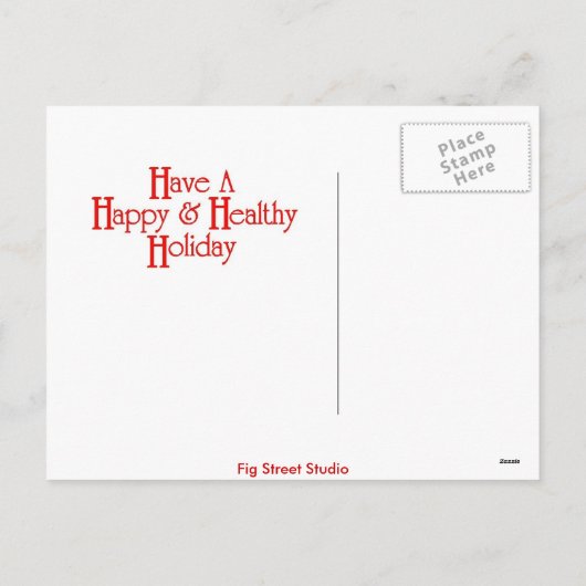 Abstracte kerstmis feestdagenkaart (Achterkant)