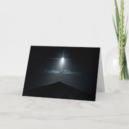 Abstracte kerstmogelijkheden Stabiel en Ster Feestdagen Kaart