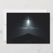 Abstracte kerstmogelijkheden Stabiel en Ster Feestdagenkaart (Voorkant)