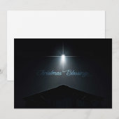 Abstracte kerstmogelijkheden Stabiel en Ster Feestdagenkaart (Voorkant / Achterkant)