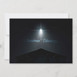 Abstracte kerstmogelijkheden Stabiel en Ster Feestdagenkaart