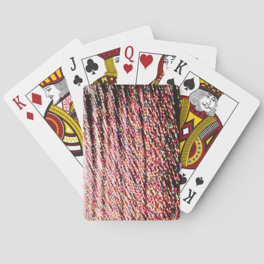 Abstracte kerstspeelkaarten pokerkaarten (Achterkant)