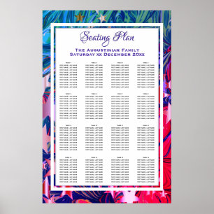 ABSTRACTE kerststerren met 160 zitplaatsen Poster