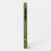Abstracte kerststerren Pattern Red Blue Green Case-Mate iPhone Case (Achterkant/links)