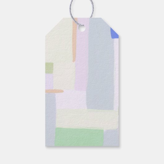 Abstracte kerstvakantie groet cadeaukaart cadeaulabel (Achterkant)