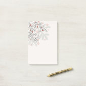 Abstracte kerstvakantie mistletoe post-it® notes (Op bureau)