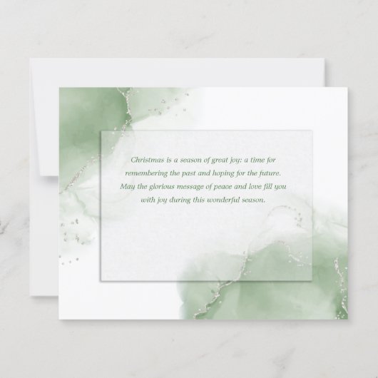 Abstracte kerstvakantiewinter (Achterkant)