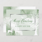 Abstracte kerstvakantiewinter (Voorkant / Achterkant)