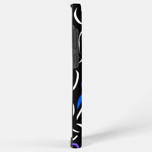 Abstracte kettingen en ringen samsung galaxy hoesje (Rechterkant)