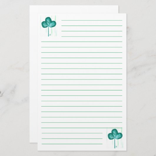 Abstracte kettingpull-schilderijen briefpapier (Voorkant / Achterkant)