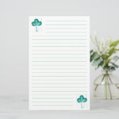 Abstracte kettingpull-schilderijen briefpapier (Staand voorkant)