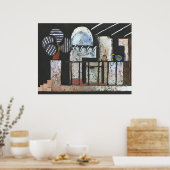 Abstracte keuken poster (Keuken)