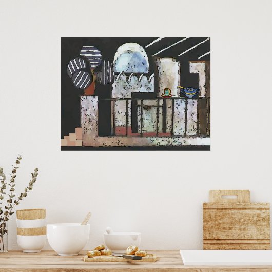 Abstracte keuken poster (Keuken)