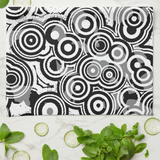abstracte keukenhanddoek (Gevouwen)