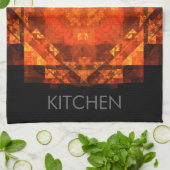 Abstracte keukenhanddoek voor de zinking (Gevouwen)