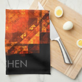 Abstracte keukenhanddoek voor de zinking (Quarter Fold)