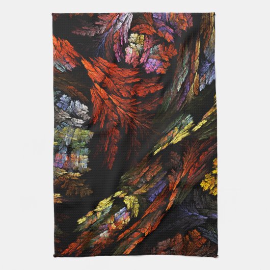 Abstracte keukenhanddoek voor kleurenharmonie (Verticaal)