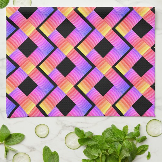 Abstracte keukenhanddoeken (Gevouwen)