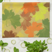 Abstracte keukenhanddoeken in het najaar (Gevouwen)