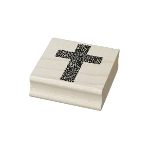 abstracte kiezelkruiskunststempel rubberstempel