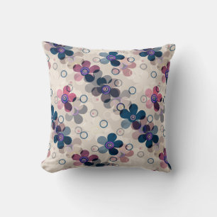 Abstracte kinder cartoon bloembloemen florale retr kussen