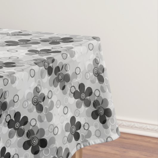 Abstracte kinder cartoon bloembloemen florale retr tafelkleed (Voorbeeld)