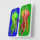 Abstracte kinderwandklok vierkante klok (Hoek)