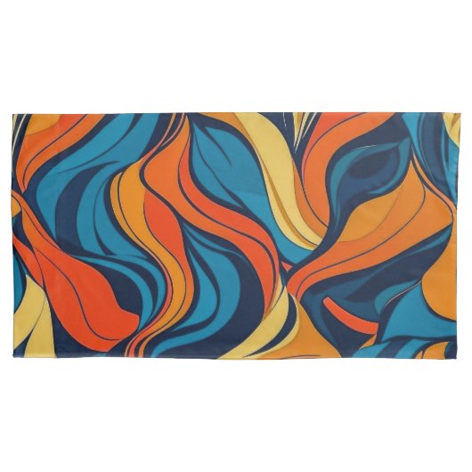 Abstracte King Pair Kussenslopen (Voorkant-Links)