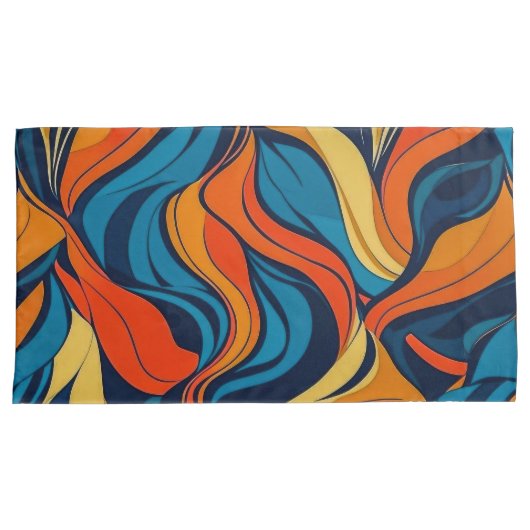 Abstracte King Pair Kussenslopen (Voorkant-Rechts)