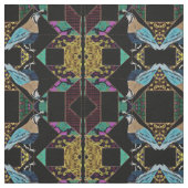 Abstracte King Quail Quilt Stof (Swatch)