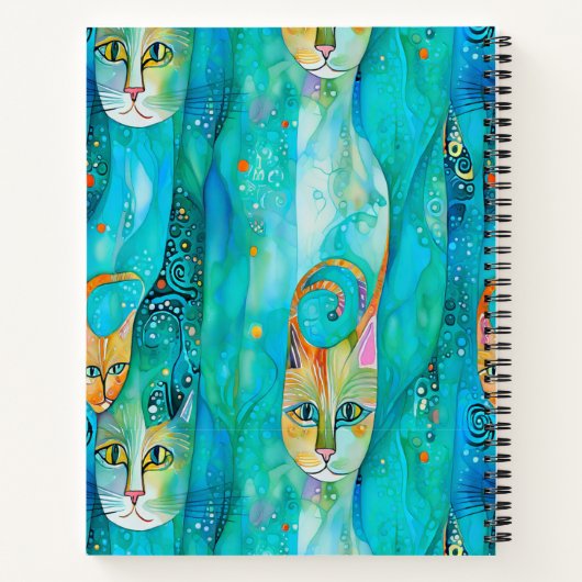 Abstracte Kittens Notitieboek (Achterkant)