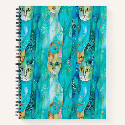 Abstracte Kittens Notitieboek (Voorkant)