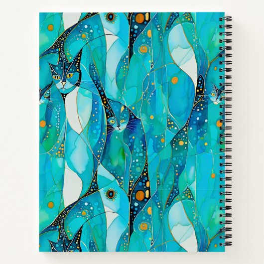 Abstracte Kittens Notitieboek (Achterkant)