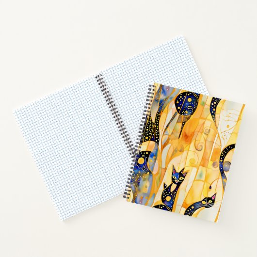 Abstracte Kittens Notitieboek (Binnen)